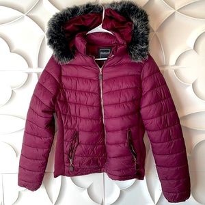 How dare u quilted faux fur lined coat L. 5